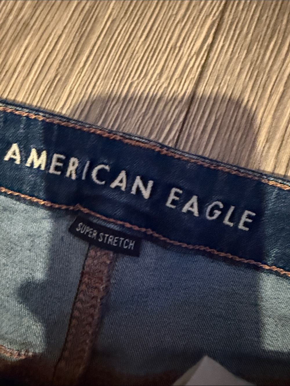 American Eagle Outfitters Distressed Dark Blue Skinny Jeans - Picture 2 of 7